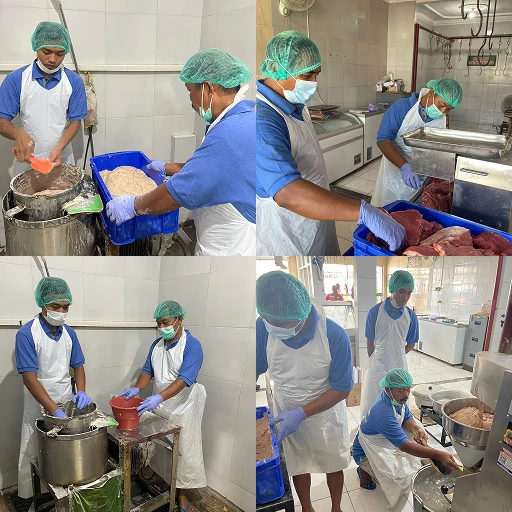 Proses penggilingan daging sapi